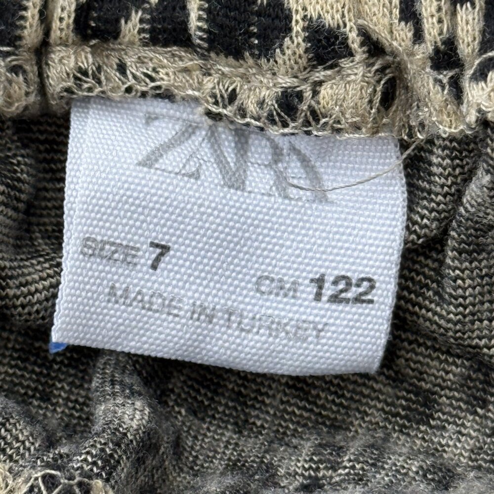 Zara Leopard Ribbed Matching Animal Print Set Size 7 - Picture 9 of 10